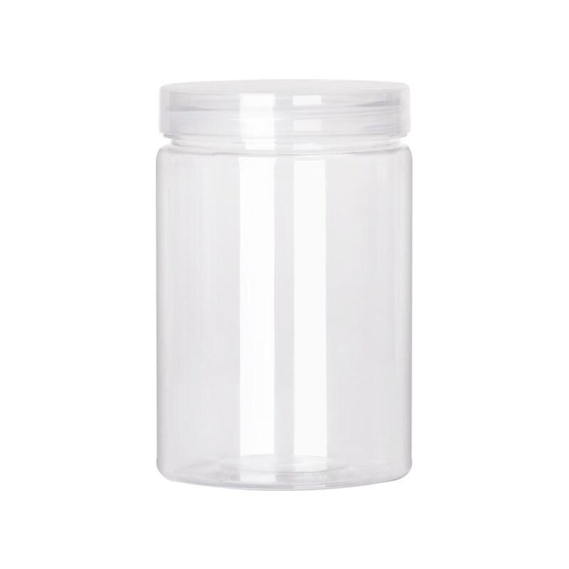 PET Sealed Storage Jars with Transparent Lids