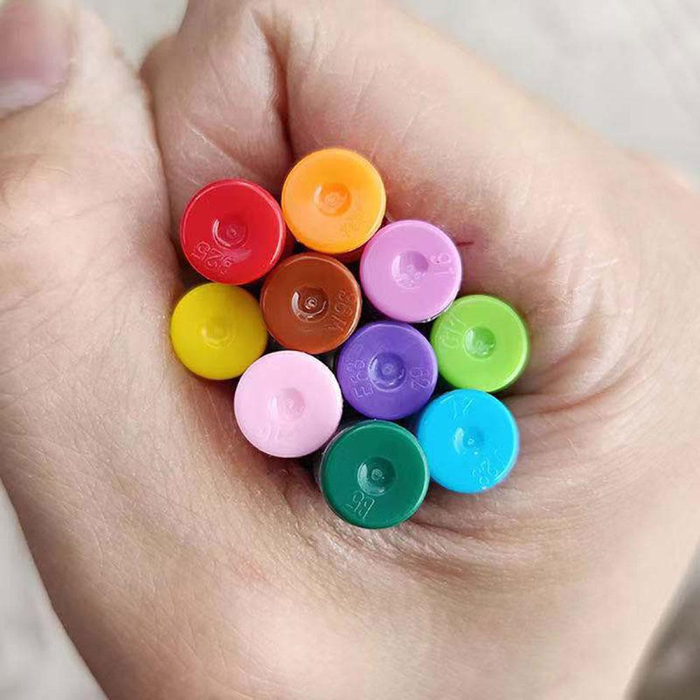 10 Farben/Box Tintenbeutel Tintenpatronen-Set Für 3,4 mm Füllfederhalter Einweg-Tintennachfüller Farbige Schreibtusche Büro Schulbedarf