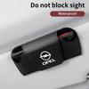 AAAYR1 Universal Car Sun Visor Leather Sunglasses Case Organizer For Opel Corsa Astra Insignia Vectra Zafira Meriva Mokka Grandland