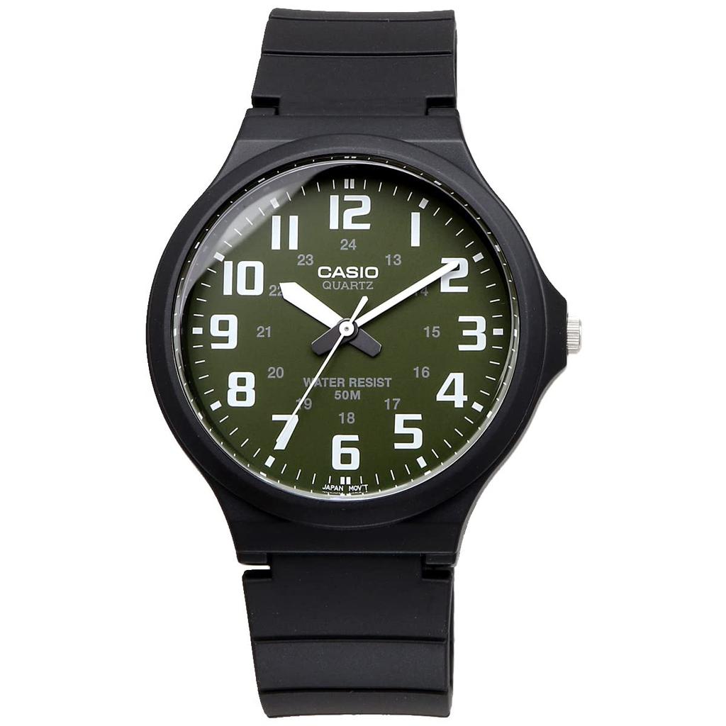 Casio STANDARD Analog Quartz Watch MW-240-3BV Men's Moss Green