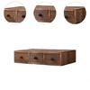 Elegante Holz-Arbeitsplatten-Organizer mit Trennwänden für Küche und Bad