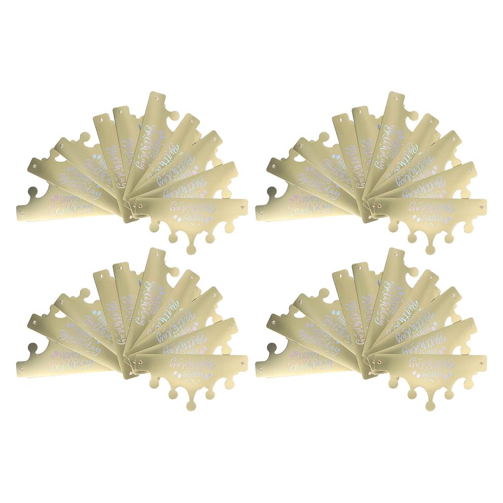 40pcs Paper Crowns Cute Shape Small Compact Attractive Decorative 22.5x11.5cm Birthday Crowns for Graduations