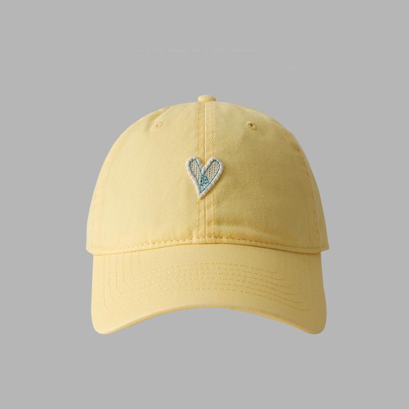 Liebe Baseballkappe Mädchen große Größe großer Kopfumfang weiche Kappe runder Kopf quadratischer Kopf können tragen süße Mütze Männer