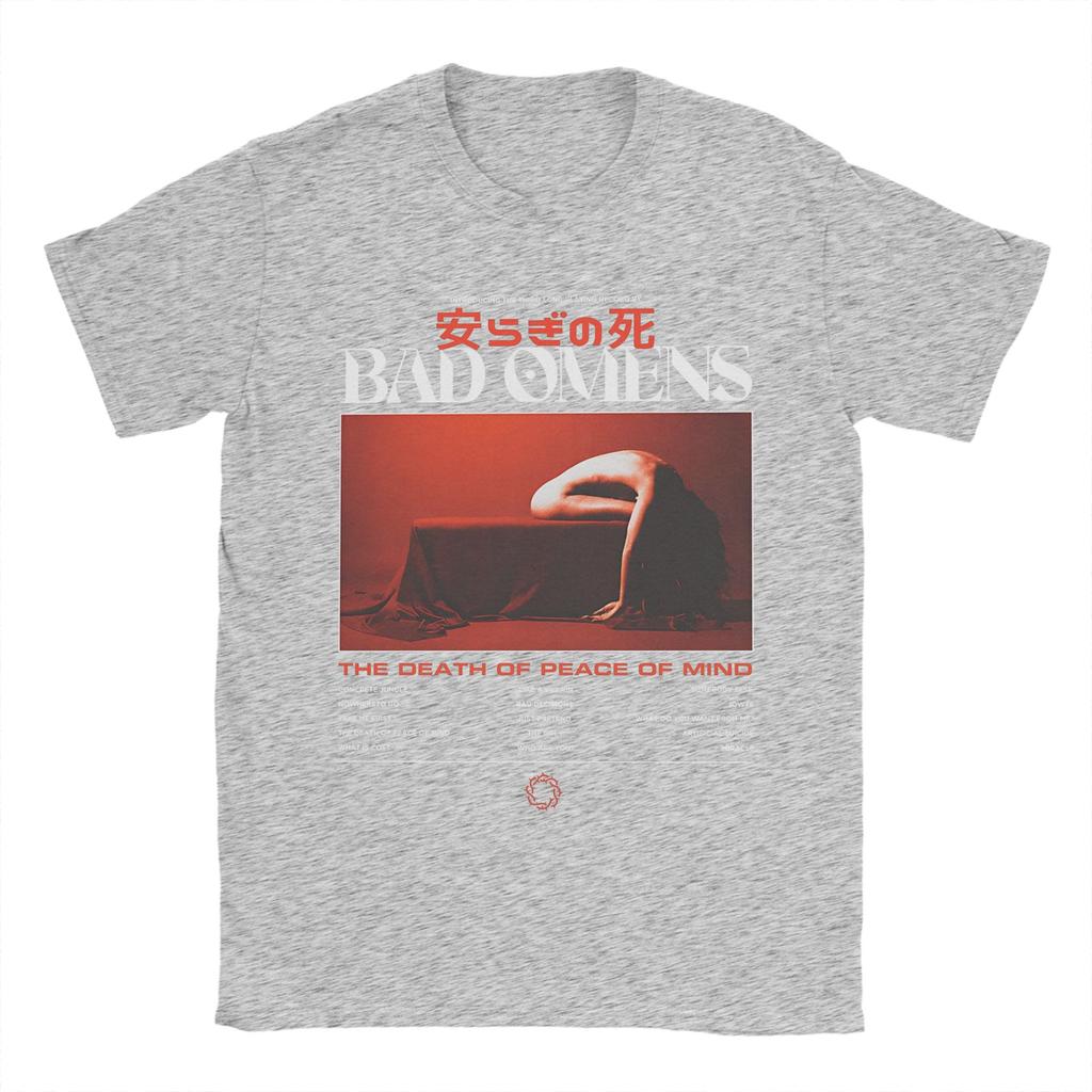 Bad Omens Band TShirt Summer Cotton T Shirts For Male Popular Casual Tee Shirt ShortSleeve Vintage Top Tees