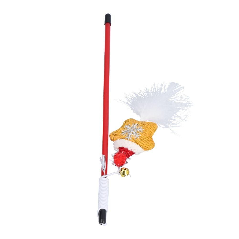 30cm Cat Wand Toy Star Type Cat Exercise Toy Funny Interactive Cat Toy for Training Exerciser