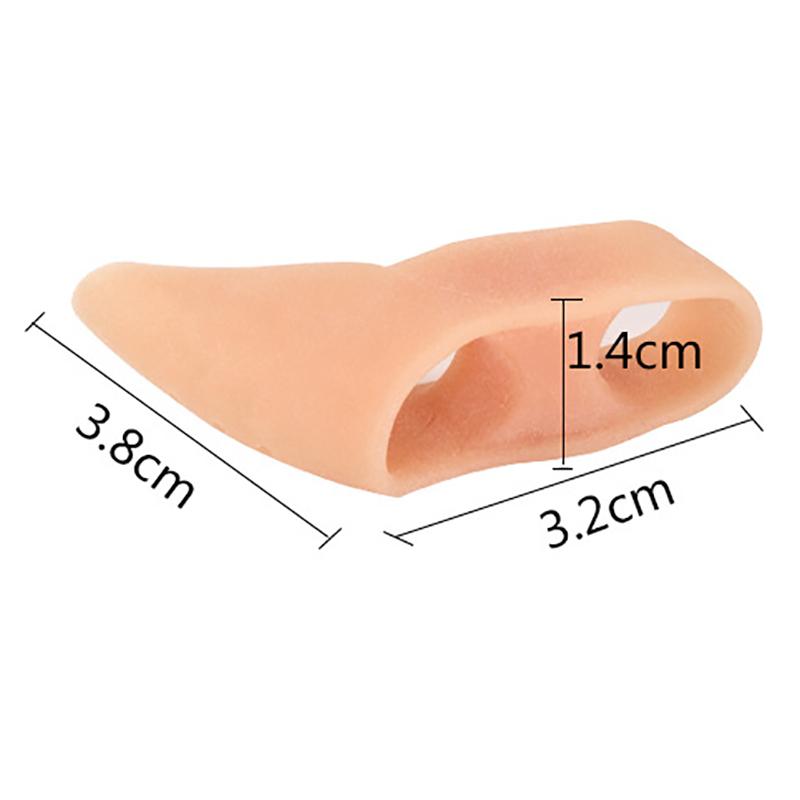 2Pcs Gel Pinky Toe Separator Spacer Little Toe Corrector Protector Reduce Foot Pain Relief for Callus Corns and Blisters