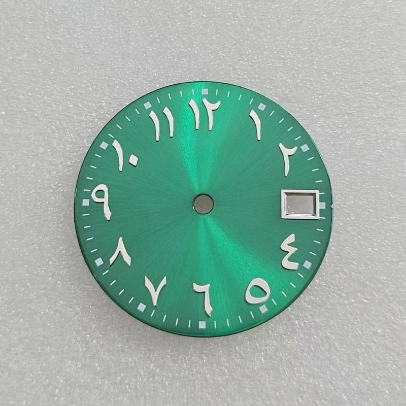 28.5mm Watch Dial for Watch Watch Movement Elegant Arabic Numerals Watch Dial Replacement for Watchmakers