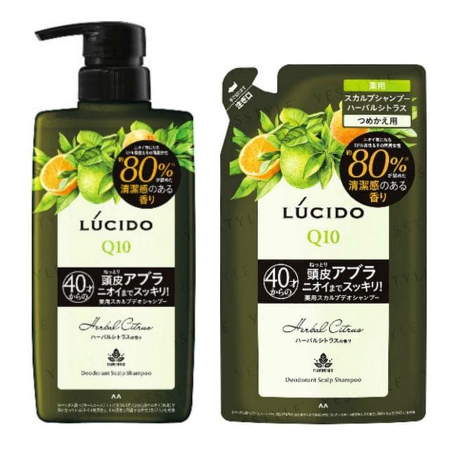Mandom - Lucido Q10 Medicated Scalp Deo Shampoo Herbal Citrus 380ml Refill