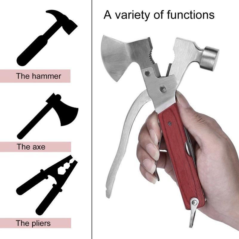 

1Pc Stainless Steel Multi-purpose Outdoor Emergency Survival Tool Car Safety Hammer Emergency Hammer C