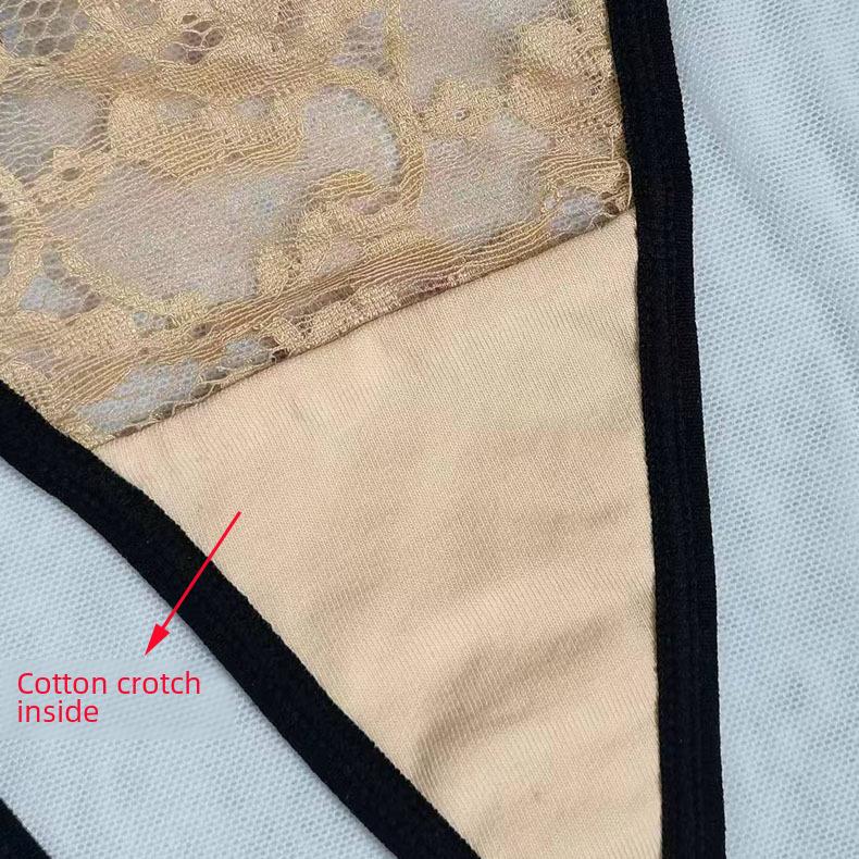 Classic European & American Sexy One-Piece Lace Bikini Thong for Women