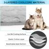 Pet House Ice Silk Cooling Fabric Anti-Slip Edging Soft Quilted Summer Pet Cooling Pad Joint Protection Cooling Pet Cushion