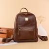 Batoh s velkou kapacitou Dámský lehký měkký kožený batoh Cestovní batoh
