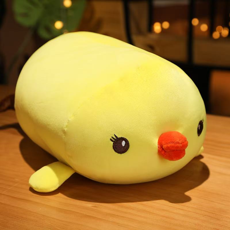 40/60cm Simulation Yellow Chicken Doll Plush Toy Handmade Doll Cartoon Anime Cute Pillow Cushion Home Decoration Children's Birt