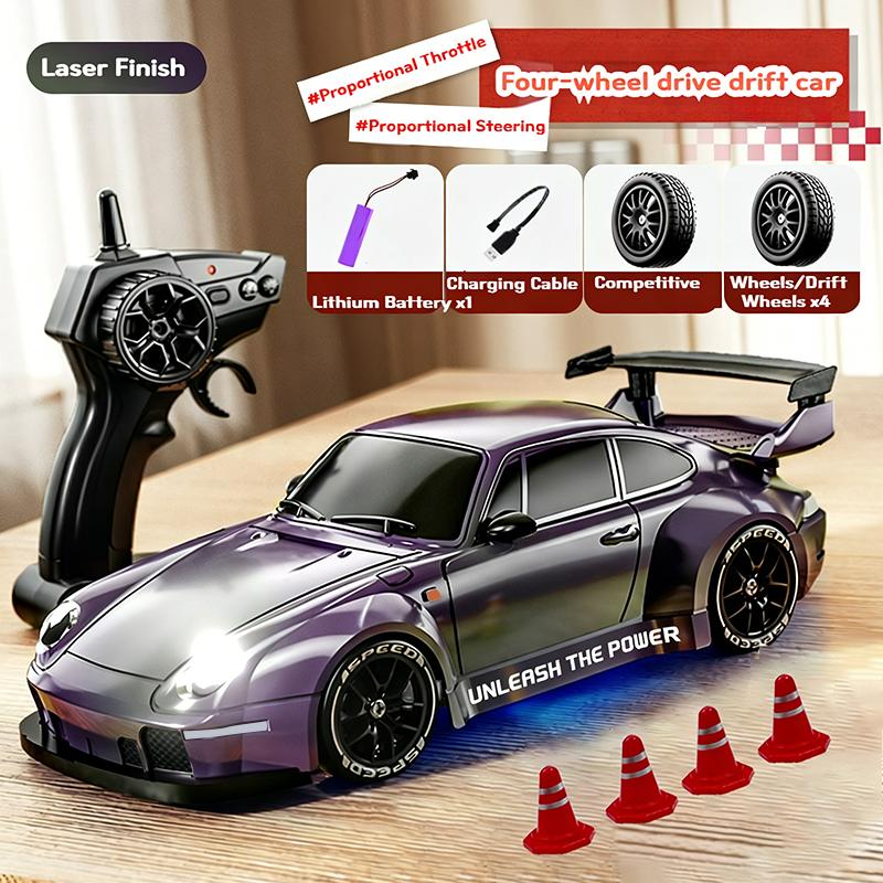 AAXP1 4WD Remote Drifting Car with Full Proportional Control - 2.4G High-speed Drifting Racing Car - Children's Racing Toy - Gift Item
