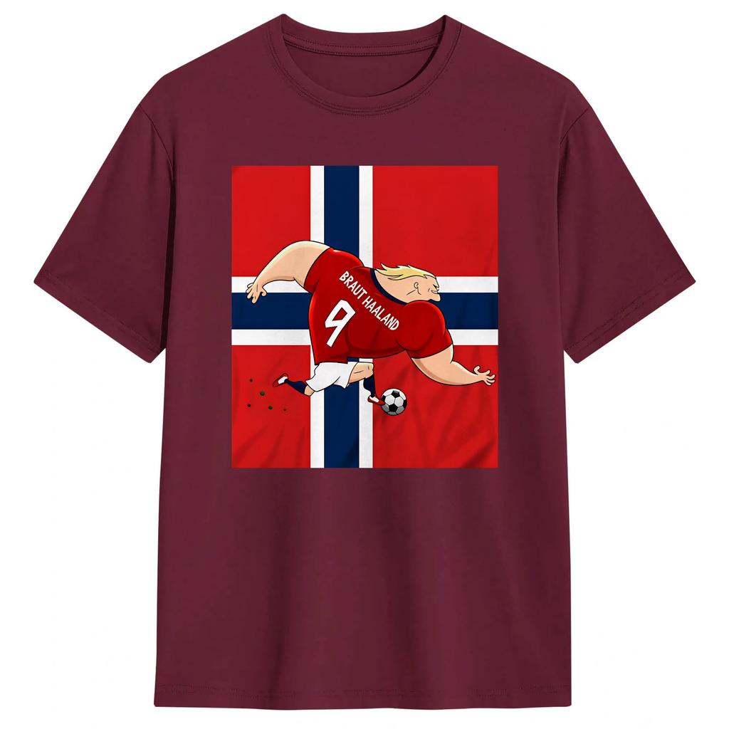 Erling Haaland 2026 T Shirt Beach Harajuku T Shirts Unisexs 100 Cotton O Neck Oversize Tees ShortSleeve Vintage Tshirt