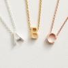 CARLIDANA High Polished Stainless Steel 14K Gold PVD Plated DIY 26 Letter Alphabet Initial Charm Pendant Accessories Jewelry
