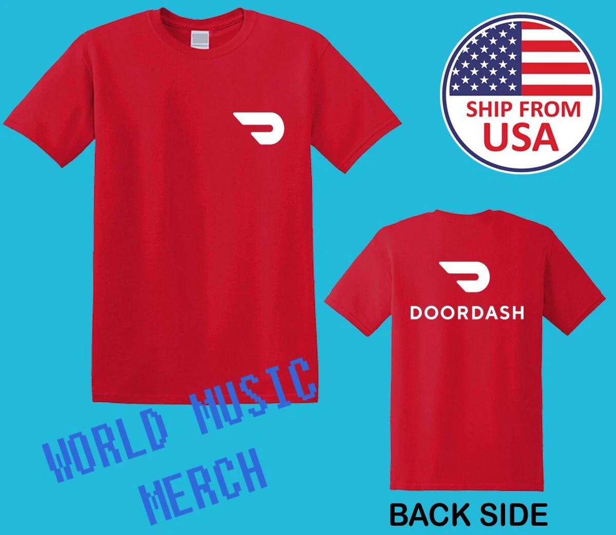Doordash Food Delivery Men s Red Size S-5XL XL
