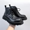 Winter Martin Boots Men'S Retro High-Top Leather Shoes British Style Platform Trend Chelsea Boots 22726-A