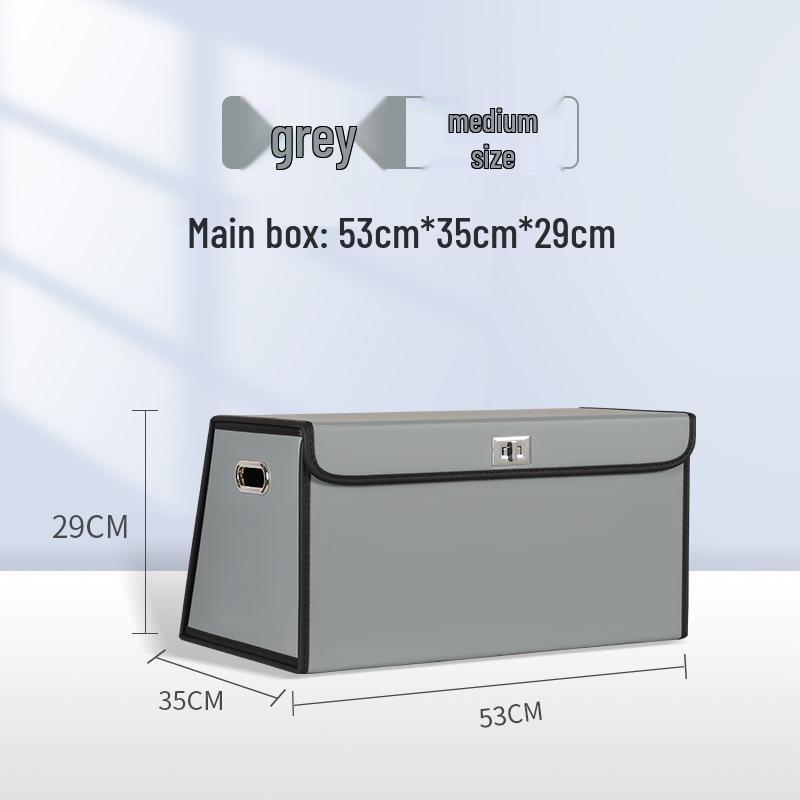 Foldable Car Trunk Organizer - Large Capacity Flip-Top Storage Box