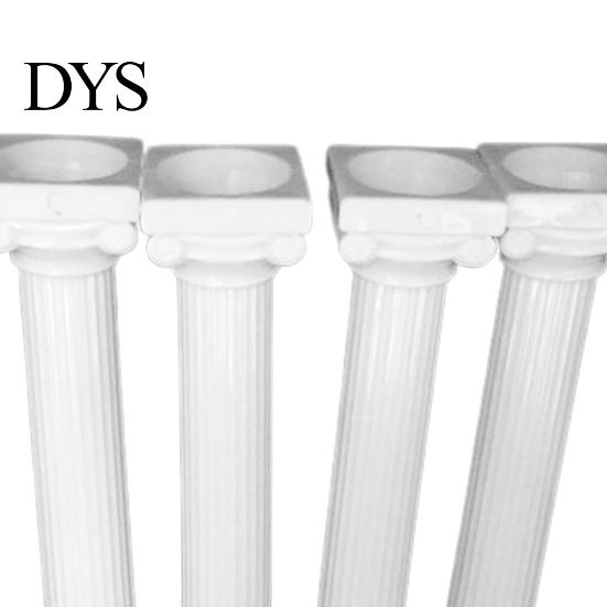 Fondant Support Mold 4Pcs/Set Cake Rods Non-stick Reusable Plastic Delicate Baking Tool Standing Grecian Pillars Gathering Supplies Rod