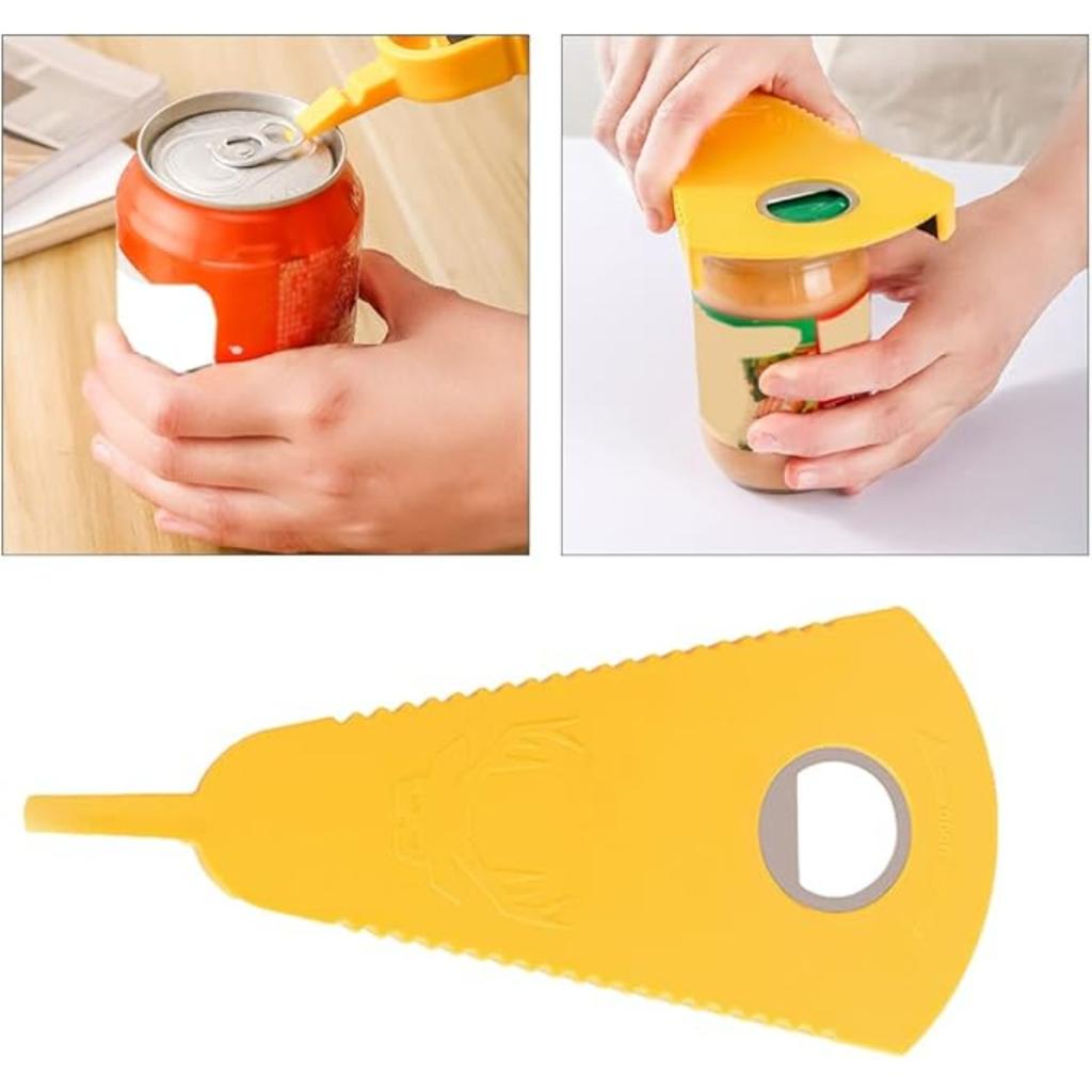 Otvírák na sklenice, multifunkční protiskluzový otvírák na lahve pro slabé ruce, bez námahy, otvírák na sklenice pro seniory s artritidou, držák na sklenice