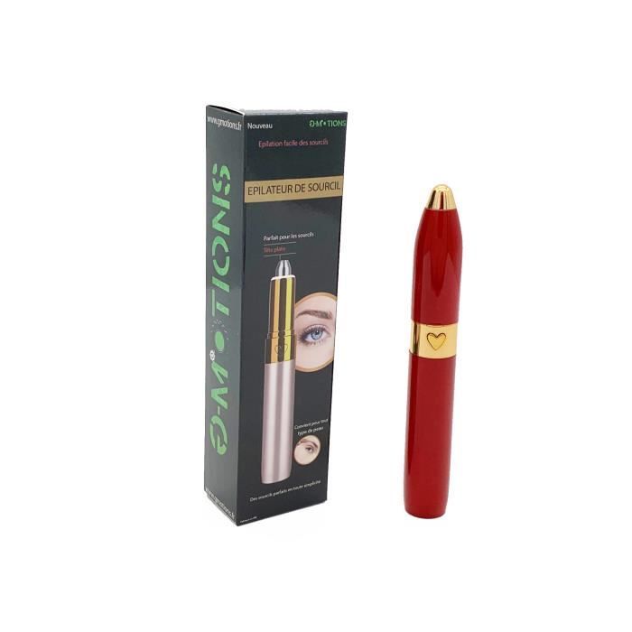 Rasoir/Tondeuse à Sourcils - G-MOTIONS - Électrique Indolore - Ultra Léger - Utilisation Mixte - Charge USB