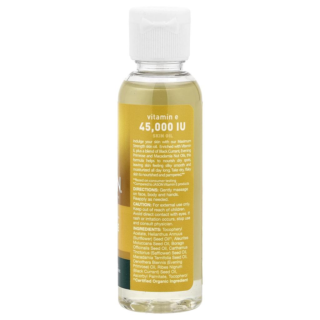 Pure Natural Skin Oil, Maximum Strength Vitamin E, 45,000 Iu, 59 Ml (2 Fl Oz)