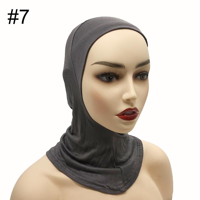 High Qualit Modal Muslim Women Ninjas Cap Full Cover Inner Hat Islamic Undercap Hijab Comfortable Bonnet Headcloth Neck Cover