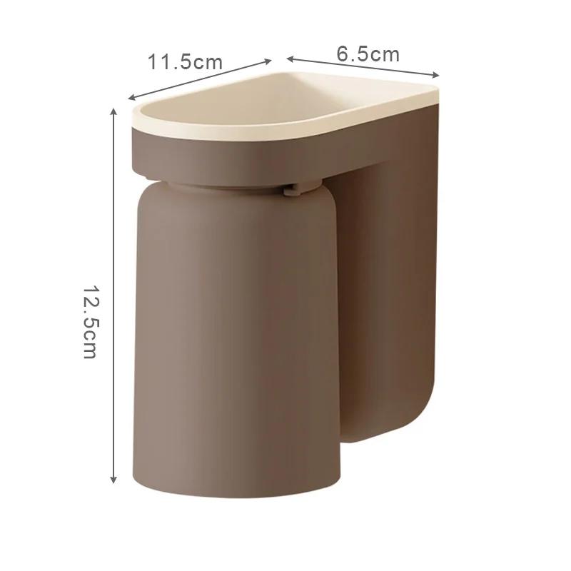 

Настенный держатель для зубных щеток 2 в 1 Подставка для зубных щеток Креативный перевернутый стакан для зубных щеток Стойка для слива Аксессуары для ванной комнаты Banheiro