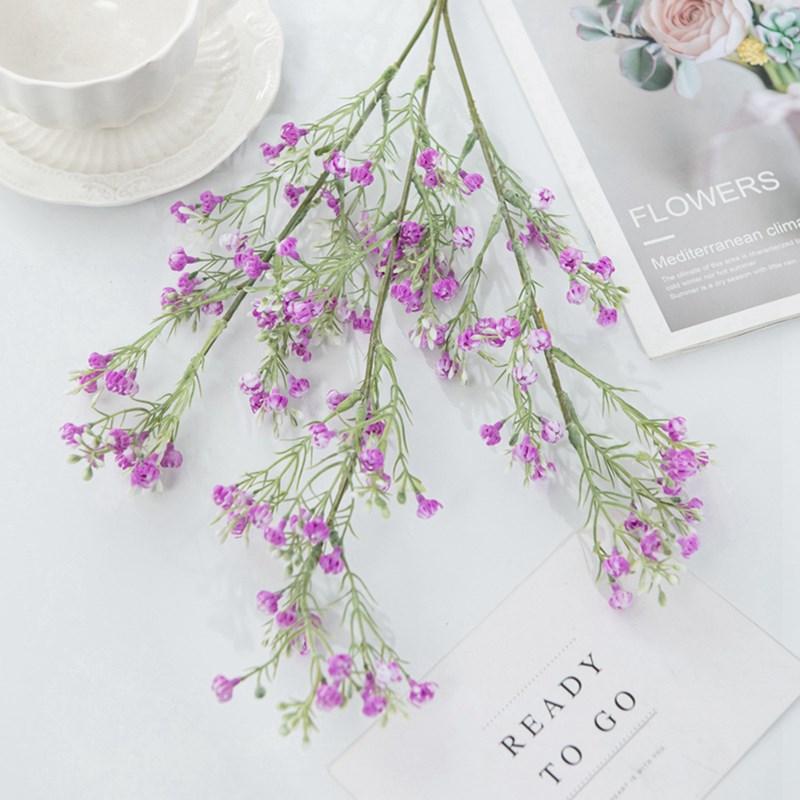 

Фиолетовый гипсофила искусственные цветы для свадьбы домашний декор DIY свадебный букет Крытый Открытый Рождественский венок аксессуары