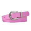 Women PU Belt Rhinestone Buckle Waist Belt Y2K Elegant Pin Buckle Waistband Jeans Pants Belt Female Clothing Accessories
