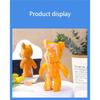 DIY Fluid Bear Sculpture Handmade Bearbrick Doll Ornaments Violent Bear Graffiti Painting Parent-child Toy Gift Home Decoration