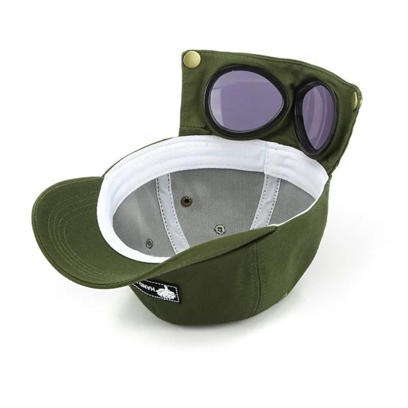 New Fashion Hat Summer Personality Glasses Baseball Caps Female Unisex Sunglasses Cap Male Cap Baseballcap Boys Cap
