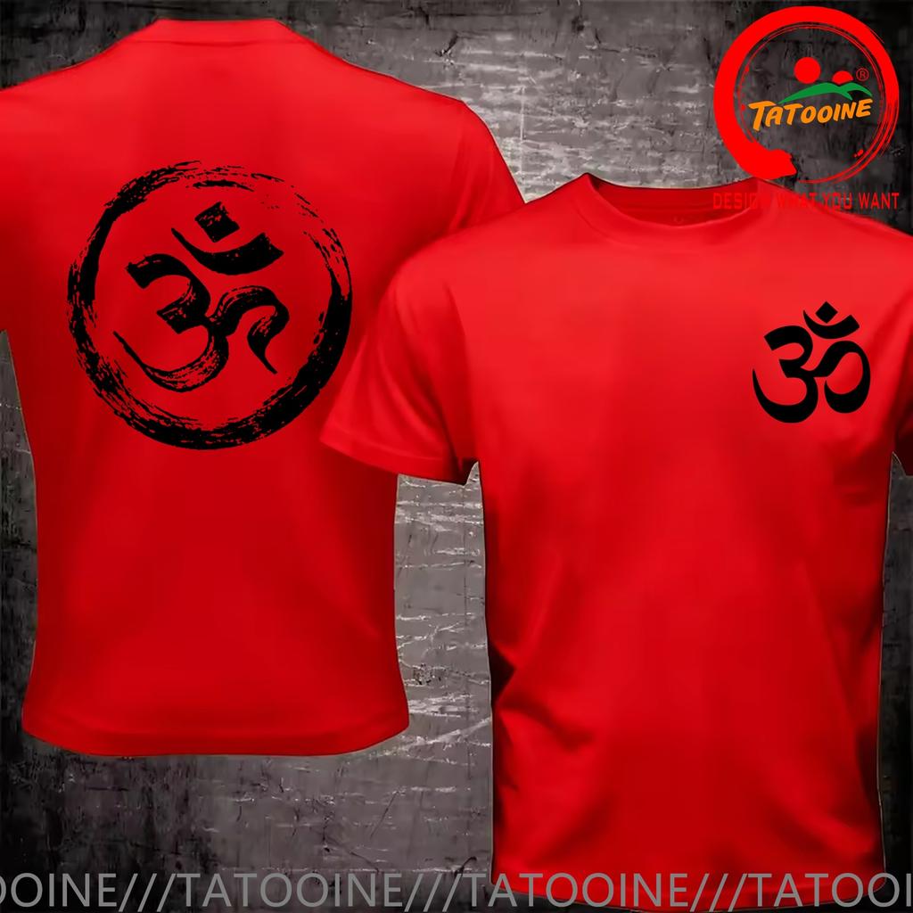 Funny Design Om Distressed Spiritual Shirt Unisex Fashion Trendy Casual Clothing Stylish Tops Tee Shirt Leisure Tshirt Unisexs Tshir