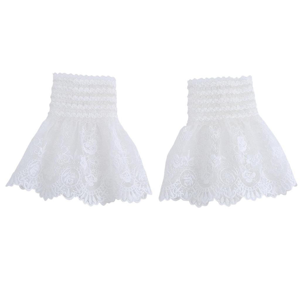 Three-Dimensional Mesh Lace Cuffs - Elegant Decorative Sleeves