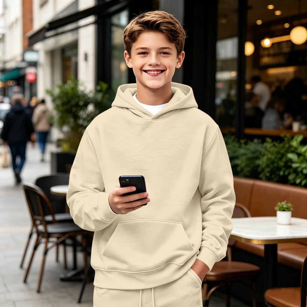 Kinder Pullover Hoodie Langarm Kapuzenpullover für Jungen und Mädchen Freizeitkleidung
