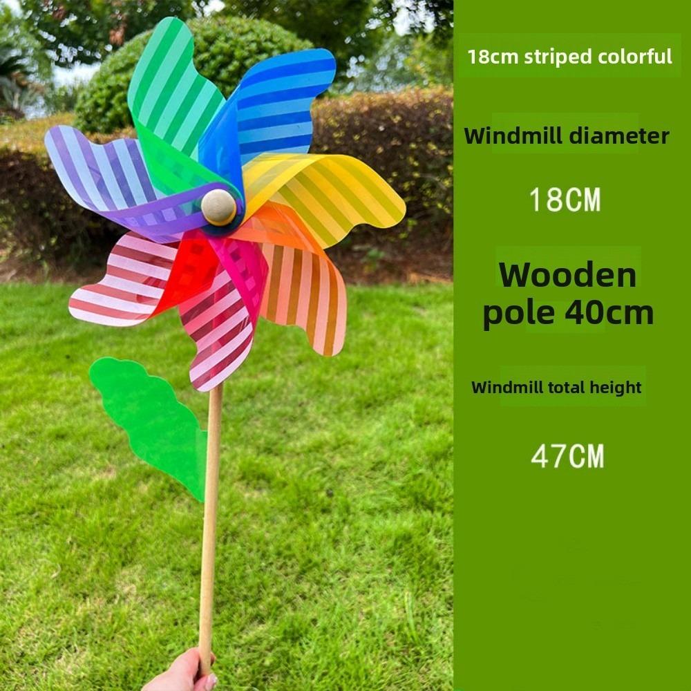 Multistyles Cherry Blossom Windmill Cherry Blossom Colorful Rotating Wind Spinner 18/24/32/42/60cm Picnic Decor Toys