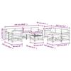 VidaXL Garden Lounge Set with Cushions 10 Pcs, Sofas with Backrest and Armrest, Furniture Set with Coffee Table Patio 3186087