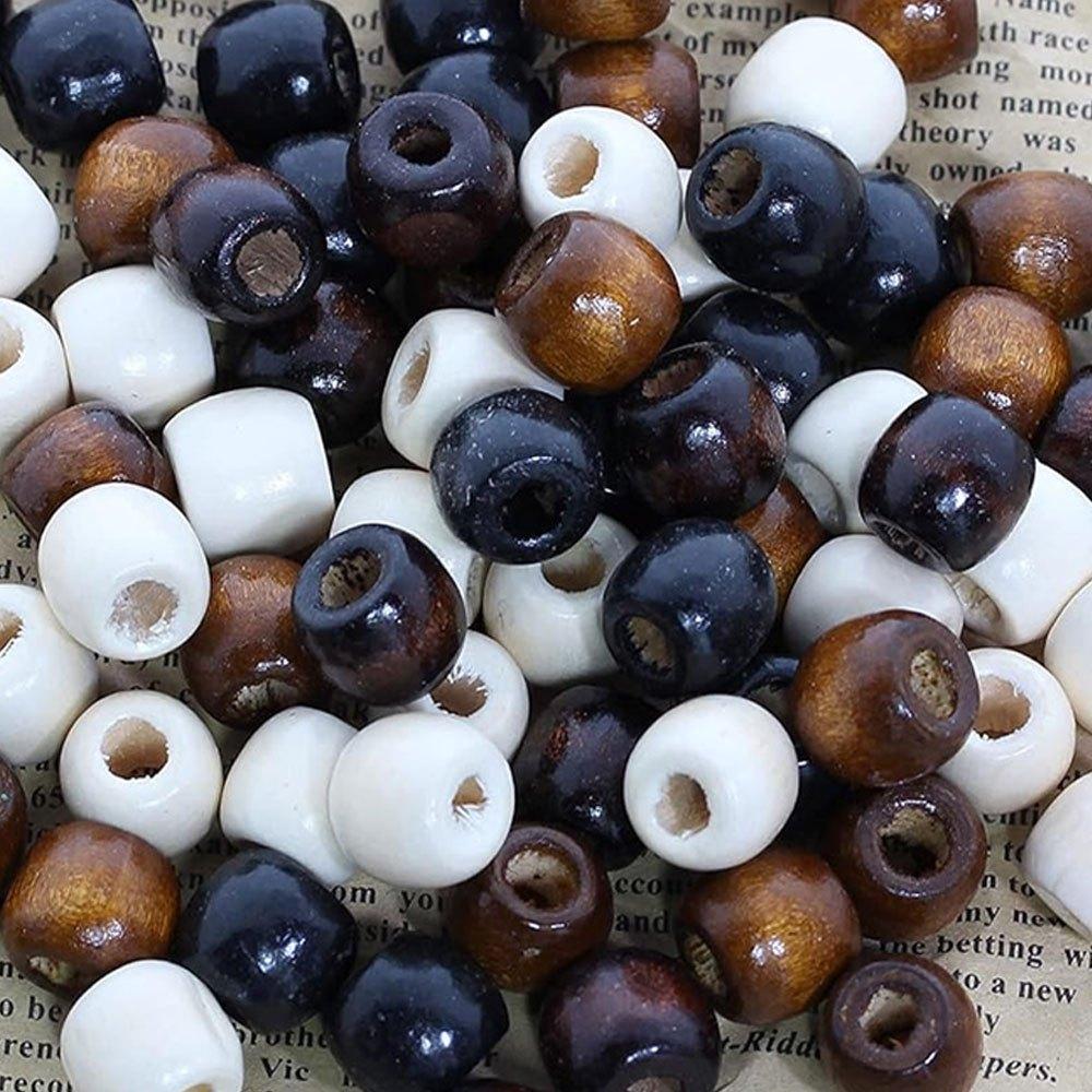 13/26/39 peças material de madeira retro contas de madeira artesanato contas espaçamento contas faça você mesmo pulseira colar brincos chaveiro corrente de pé corrente de telefone