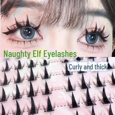Yue Jiao Niang Frecher Elf Falsche Wimpern - Natürlich & Dick Segmentierter Comic-Stil für den Täglichen Gebrauch & Fotografie.
