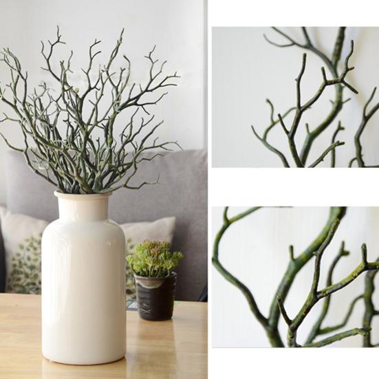 1Pc 35cm Artificial Branch Plastic Tree Dried Plant Home Wedding Party Decor