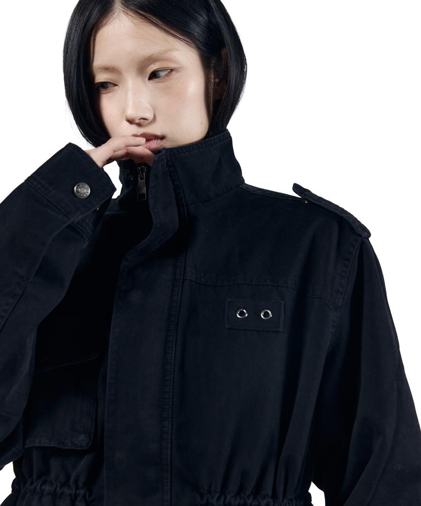 Aakam Nova Drawstring Field Jacket (Black)