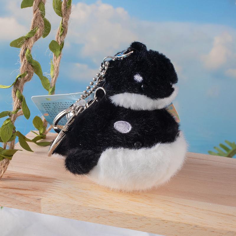 Kawaii Mom Baby Animal Plush Doll Pendant Cute Octopus Starfish Clownfish Dolphin Killer Whale Turtle Shark Seal Keychain Decor