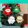 Plush Keychain Christmas Santa Claus Xmas Tree Deer Stuffed Doll Bag Gift Decor