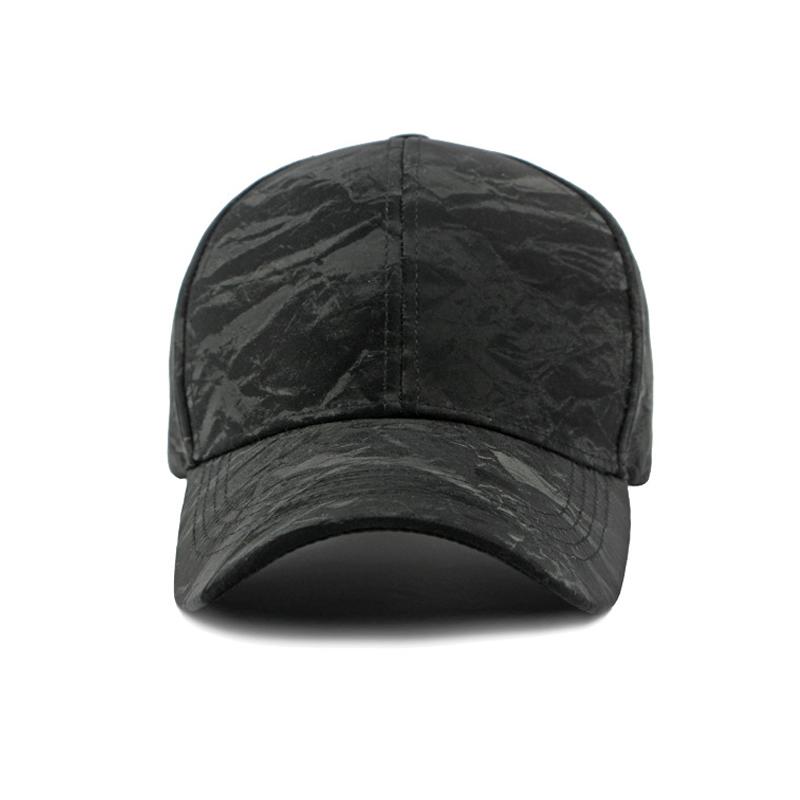 Spring Autumn PU Baseball Cap for Men Women Sunshade Cap Paintings Sun Hat Ponytail Panama Cap