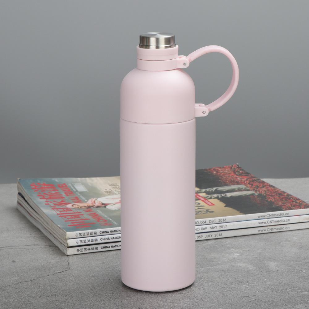 Thermos Cup Ladies Stylish Student Compact Steel Delicate Portable Water Cup Straw Cup Durable Durable Useful Useful 500ml