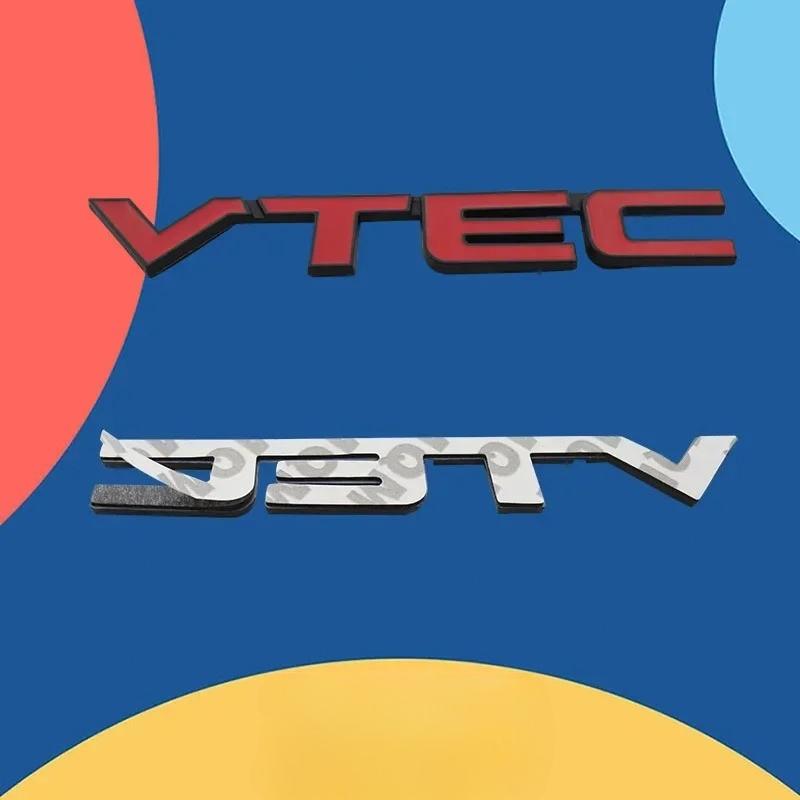 3D Metal VTEC Emblem Badge Sticker for SUV VTEC car Hood Fender trunk Rear Bonnet Nameplate Decal
