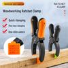 Quick Ratchet F-Clamp Set: Woodworking Clamps, Pliers, Pressure Plate, Tensioner, Complete F-Clamps Kit