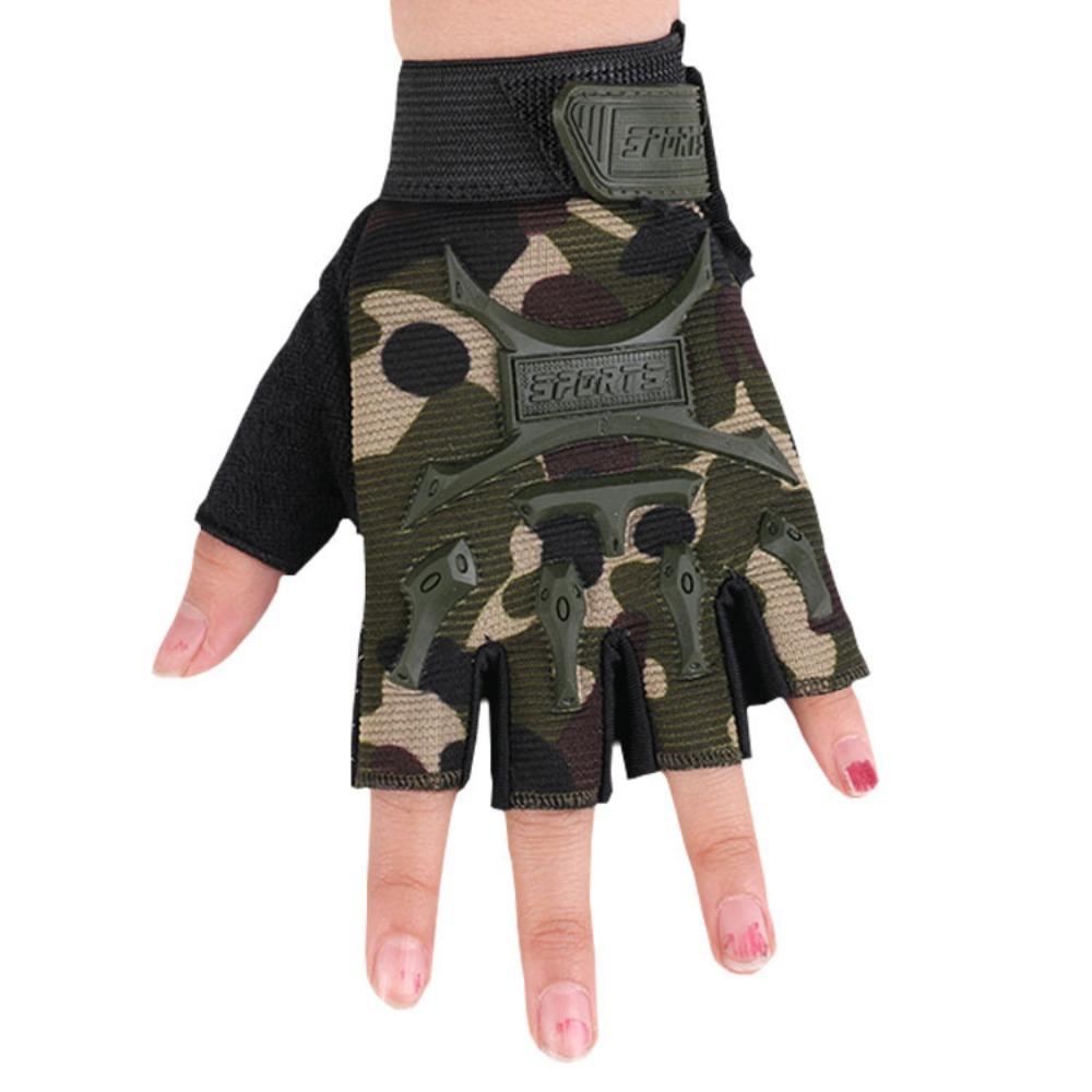New spring and summer outdoor tactical riding gloves men's and women's motorcycle half-finger sports fitness gloves children's gloves