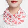 Summer ice silk scarf mask neck protector fake collar printing riding protection anti-ultraviolet breathable sunscreen